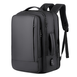 Mochila geométrica RFID personalizada unisex <span class=keywords><strong>de</strong></span> 17 pulgadas con logotipo <span class=keywords><strong>de</strong></span> alta calidad impermeable Oxford USB estilo <span class=keywords><strong>de</strong></span> moda poliéster con cremallera escuela - Product Image 2