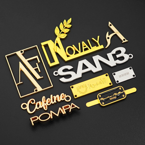 <span class=keywords><strong>Hot</strong></span> bán tùy chỉnh thương hiệu logo thời trang túi xách may mặc quần áo jeans vá kim loại tag nhãn cho Malaysia - Product Image 4