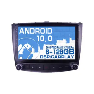 GPS นำทาง Android 10.0มัลติมีเดียสำหรับเล็กซัส IS250 300 2006-2010 PX6HD หน้าจอสัมผัสเครื่องเล่นวิดีโอ Carplay สเตอริโออัตโนมัติ