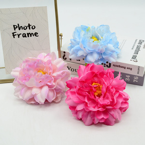 Fleur de pivoine artificielle Dongchen Crafts, 14 cm, en soie, pour décoration de mariage, centre de table, accessoires pour cheveux DIY. - Product Image 1