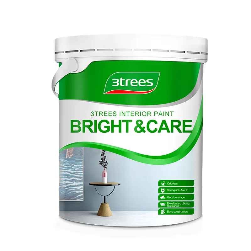 3trees Factory Direct Supply Inorganic Mineral Interior Wall Paint For House Paint Coating For Living Room