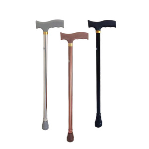 Aluminum Alloy <b>Walking</b> <b>Stick</b> With Rubber Tip Anti Slip For Elderly Outdoor Use Silver Bronze Black - Product Image 1