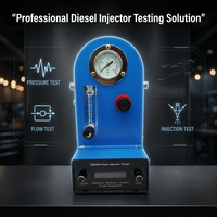 Testeur d'injecteurs piézoélectriques CRI250 avec kit de mesure de débit, outil de test de résistance dynamique, de capacitance et de commande AHE