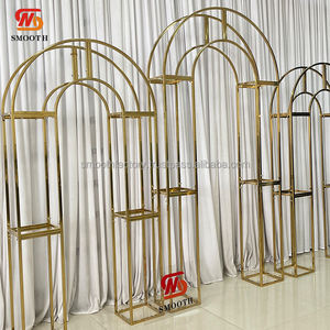 ที่วางฉากหลังสเตนเลสสตีลแบบเรียบพร้อมกรอบโลหะสีทองสดใส - Product Image 6