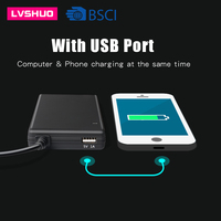 Accessoires pour ordinateur portable, chargeur universel pour ordinateur portable 90 W, adaptateur secteur pour ordinateur portable avec 12 embouts et port USB 5 V 1 A pour téléphone portable