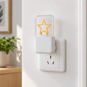 Factory Direct <b>LED</b> <b>Star</b> Night Lamp Plug In Dusk to Dawn <b>Light</b> Sensor 3 Level Dimmable 0.5W for Bedroom Bathroom - Product Image 1