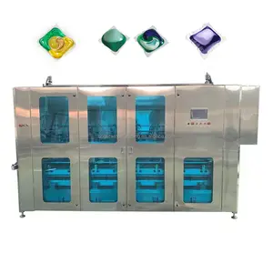 Hoge Capaciteit Pva Wasmiddel Pods Verpakking Machine Water Oplosbare Wasserij Capsules Maken Machine