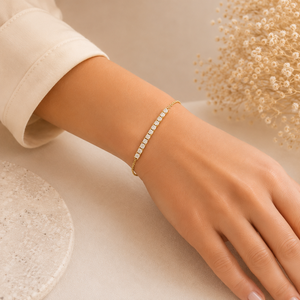 Pulsera de Oro de 9K con Perlas de Agua Dulce y Diseño de Sello, Joyería Fina Elegante para Mujer, Regalo para Bodas y Fiestas - Product Image 2