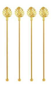 Venta al por mayor personalizada hoja de metal mango Swizzle Sticks para bebidas en el precio asequible de la India - Product Image 3