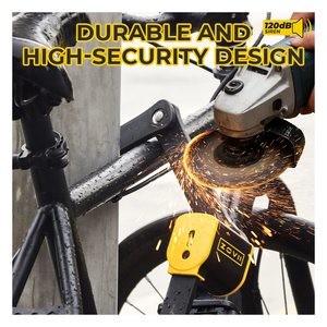 Candado de Seguridad Plegable para <span class=keywords><strong>Bicicleta</strong></span> y Scooter ZOVII OEM IP67, Impermeable, con Alarma Inteligente <span class=keywords><strong>Antirrobo</strong></span> de 120dB, Certificado CE, con Acero Endurecido - Product Image 5