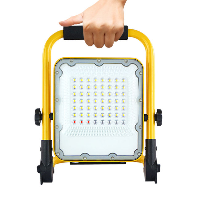 KCD 20w 40w 90w 100w Portable Cordless Bracket Outdoor Construct Garage Work Shop Flashing 48w LED Rechargeable Work Light