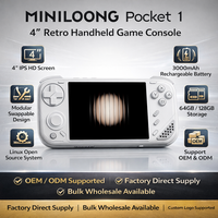 Nouvelle console de jeu portable MINI LOONG Pocket 1 Open-source, écran tactile couleur, résolution 960x720, Wi-Fi, Bluetooth 4.2