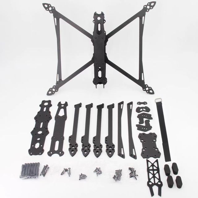 Hongyan Precision FPV All Carbon Fiber Four-axis Drone Frame for Lightweight Shock Resistant Racing Scenarios Competitive Events