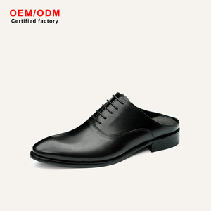 Sandalias de Cuero Vacuno Personalizadas OEM, Modernas, Cómodas, con Aumento de Altura, Estilo Slip-on, Formales para Oficina y Negocios, para Verano y Otoño - Product Image 1