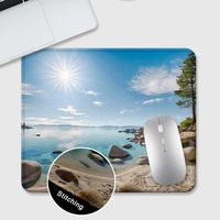 Tapis de souris Anime Tapis de bureau à sublimation Tapis de souris Gamer Blissful Lake Tapis de souris à impression personnalisée