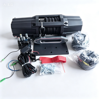 Cabrestante Eléctrico al por Mayor para Vehículos Todoterreno con Control Remoto Inalámbrico, Nuevo, 12V 24V, para Remolques SUV, con Cable de Acero y Nylon