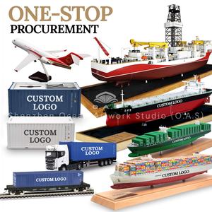 Modèle de conteneur O.A.S Usine personnalisée Échelle 1:20 Boîtes d'expédition artisanales en plastique <span class=keywords><strong>CMA</strong></span> CGM Modèle de conteneur à support plat - Product Image 5