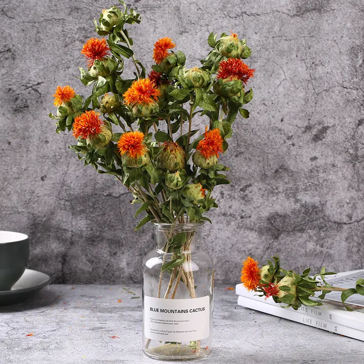 Flora — bouquet de fleurs séchées en forme d'ananas, 24 pièces, animaux riches en Orange, nouveau produit, idées 2021