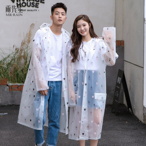 Impermeabile tascabile per adulti unicorno spesso materiale EVA per impermeabili da viaggio - Product Image 1