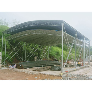 Structure en acier pour abri, atelier, conception industrielle, toiture en acier, utilisation sur chantier - Product Image 1