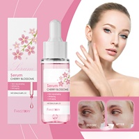 Suero Facial Hidratante y Aclarante con Vitamina E, Aloe Vera y Flor de Cerezo Orgánico de Marca Privada, Antiarrugas