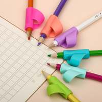 Poignées de stylo pour enfants écriture manuscrite pour préscolaire porte-crayon en Silicone stylo aide à l'écriture Grip fournitures scolaires pour les enfants