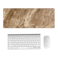 Tapis de clavier en marbre blanc doré de qualité supérieure, tapis de souris de jeu en caoutchouc, tapis de bureau, livraison gratuite, grand tapis de souris, tapis de clavier