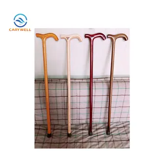 Wood Shaft Material Wooden Walking Cane Wooden Walking Stick For Old People