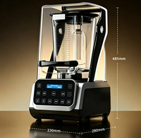Mixeur Commercial Haute Vitesse Baiwin, Machine à Smoothies Robuste, Broyeur à Glace Haute Vitesse pour Restaurants, Cafés et Bars à Jus