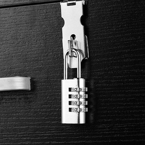 <span class=keywords><strong>Petit</strong></span> <span class=keywords><strong>cadenas</strong></span> en alliage d'aluminium à 4 chiffres pour <span class=keywords><strong>valise</strong></span> et boîte à outils, serrure à combinaison antirouille - Product Image 2