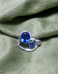 Colgante de Corazón de Tanzanita en Plata de Ley 925 Hecho a Mano, Joyería de Amor y Sanación para Mujer/Unisex, Regalo para Fiesta - Product Image 3