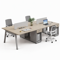 Ensemble de chaises de bureau modernes et efficaces pour une collaboration optimale, avec écran insonorisant et fonction extensible, garantie de 5 ans