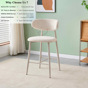 Chaise de bar OKAY Furniture pour restaurant, pieds en métal, tabouret de bar en métal <span class=keywords><strong>pas</strong></span> <span class=keywords><strong>cher</strong></span>, chaises de bar modernes minimalistes en tissu - Product Image 1