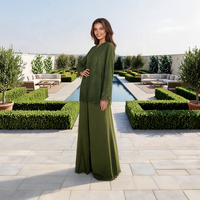 Robe musulmane pour femme en tissu turc, prête à être expédiée en 2026, nouveaux designs arabes, kimono abaya respirant à manches longues pour adultes