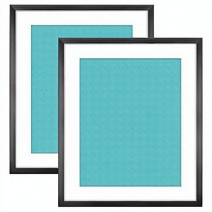 Eco-Friendly A3 Wood <strong>Frame</strong> 3 Pack <strong>with</strong> <strong>A4</strong> <strong>Mount</strong> Antique Design Wall Mounting Plexiglass 29.7x42cm (12x16in) - Product Image 3