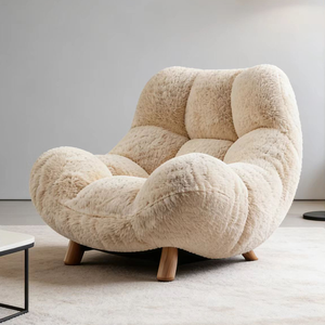 <span class=keywords><strong>Fauteuil</strong></span> individuel de salon avec revêtement en tissu de laine et cadre en bois, <span class=keywords><strong>fauteuil</strong></span> d'appoint pour la maison ou le bureau - Product Image 6