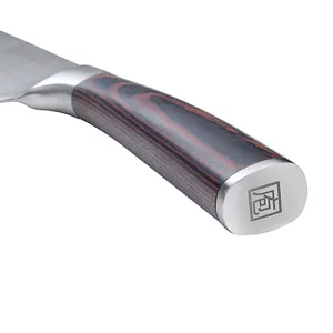 מכירה חמה AMZ אינץ' גרמנית מפלדת פחמן גבוהה סכין שף מטבח עם ידית פאקהווד סכיני שף בהתאמה אישית