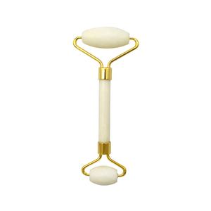 Нефритовые ролики и набор гуаша, белый нефритовый ролик для лица, массажный инструмент, расслабляющий и стимулирующий кровоток для шеи и тела - Product Image 4