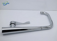 Robinet de cuisine monocommande moderne en alliage avec douchette latérale et cartouche céramique