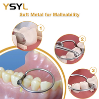 Bandes de matrices sectionnelles dentaires réparatrices 100 pièces, matrices en acier inoxydable profilées 0,035 mm 0,050 mm pour clinique dentaire