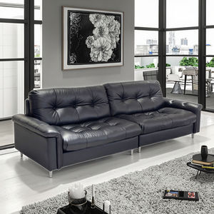 <span class=keywords><strong>Bauhaus</strong></span> Mittelalter liches Leders ofa Kleine Wohnung Gerade Linie Drei-Personen-Wohnzimmer Retro-<span class=keywords><strong>Sofa</strong></span> - Product Image 2