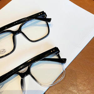 Monturas de Gafas Cuadradas Qianai, Montura Completa TR90, Anti Luz Azul, Unisex, Talla Grande M1-30082 - Product Image 4