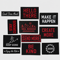 Patch brodé personnalisé AWELLS – Citation motivante et nom pour vêtements et accessoires de sac à dos