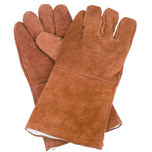 Guantes PK DE SEGURIDAD industrial para soldadura Tig, cuero de vaca dividido con forro polar, cómodos y protectores - Product Image 4