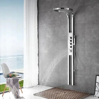 Ensemble de douche 2026, tendance nordique, décoration, panneau de douche, cascade, rideau de douche, robinet de douche, ensemble de vapeur, spa, fonctionne en harmonie