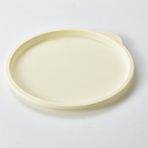 Round <b>Lunch</b> <b>Box</b> Lid White Plastic Airtight Microwave Safe Food Storage Cover - Product Image 1
