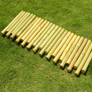 Recinzione <span class=keywords><strong>in</strong></span> Bambù Carbonizzato Anticorrosione, Stile Giapponese per Giardino e Cortile, Basso Divisorio per Orto e Aiuole - Product Image 4