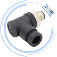 Conectores M12 de 4, 5 y 8 Pines, Ensamblaje de Conectores en Ángulo de 90 Grados/Rectos, PG7/PG9 para Conectores de Cable Impermeables