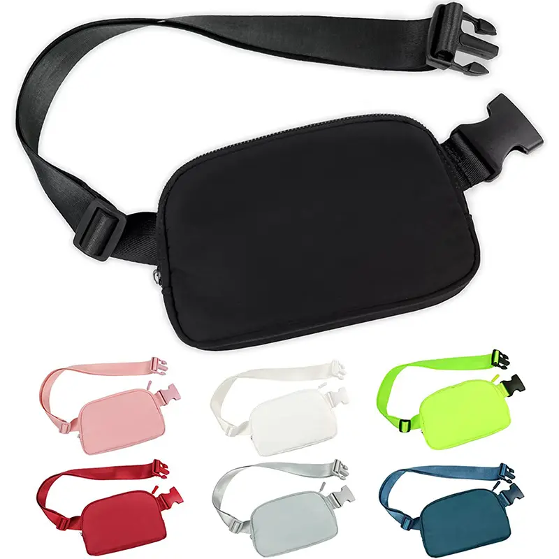 2023 Venda quente Esportes Personalizado Impresso Saco Peito Unisex Nylon Correndo Fanny Pack Esporte À Prova D' Água Fitness Cinto Cintura Bag