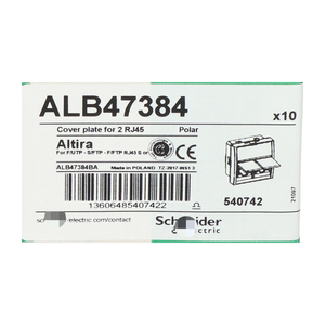 Elektrische ALB47384 afdekplaat voor 2 RJ45 nieuwe NFP verzegeld (10 stuks) - Product Image 2